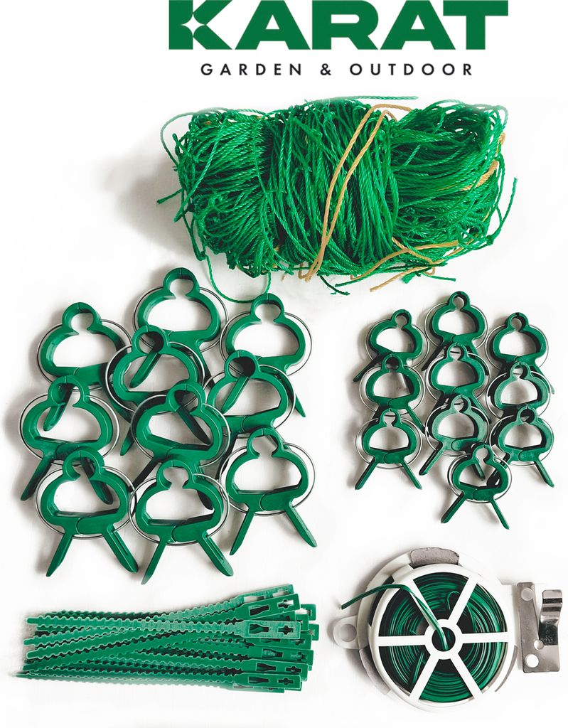 Pflanzennetz-Set Mina 42-teiliges Zubehör für Gartenarbeit Produktbild 