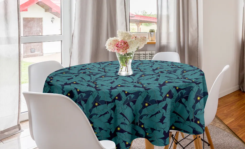 Tovaglia Circolare 150 cm ABAKUHAUS Antimacchia | Lavabile in Lavatrice