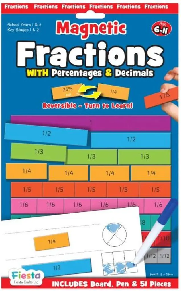 Fiesta Crafts Jeu Magnétique : Comprendre les Fractions et Calculer Facilement