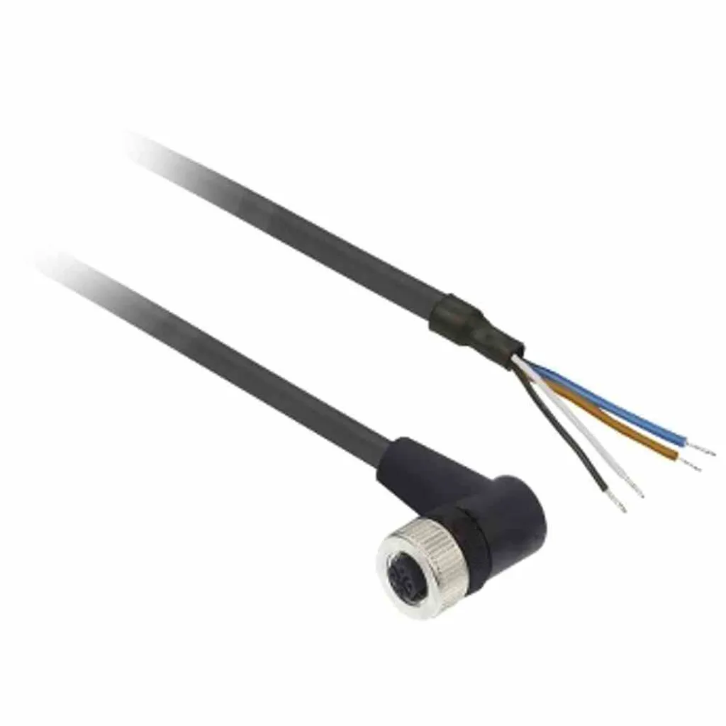 Cordon de raccordement M12 femelle 5m XZCP1241L5 pour automatisme