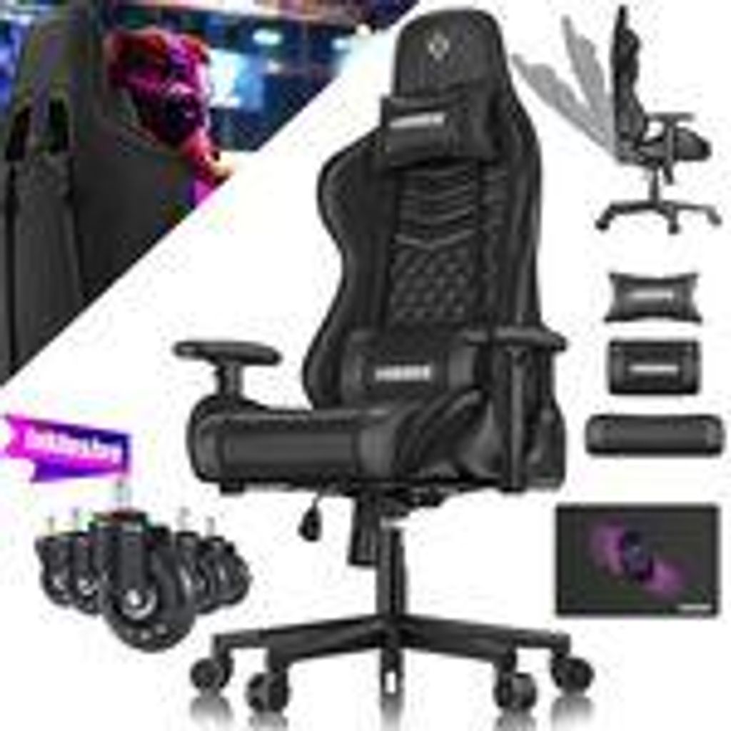 Sedia da gaming KESSER® ergonomica, con poggiatesta e Immagine del prodotto 