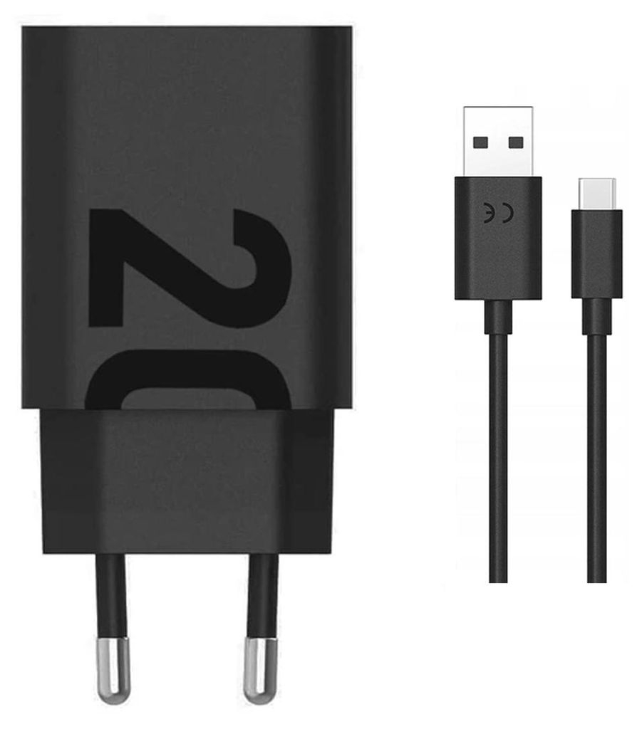 Lenovo 20W USB-A Ladeadapter MC-209  USB-C Kabel Adapter Produktbild 