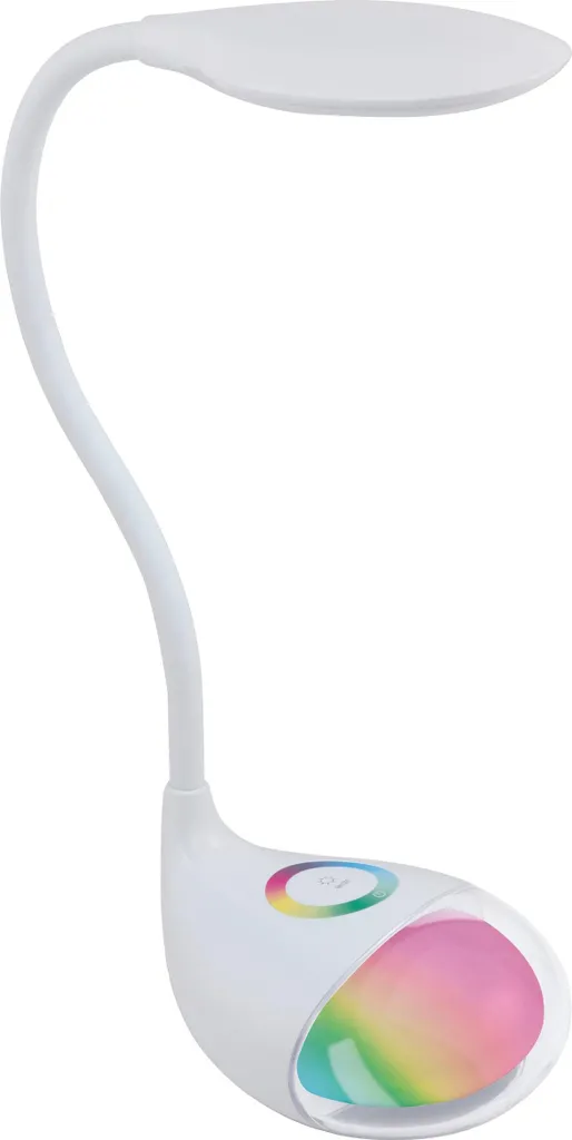 Lampe de table LED RGB Cabado 1 tactile blanche pour ambiance moderne