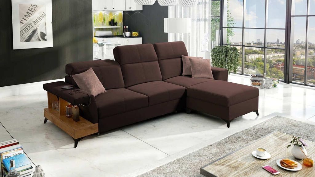 Ecksofa Billie I, hat zwie USB-Anschluss Casablanca2314