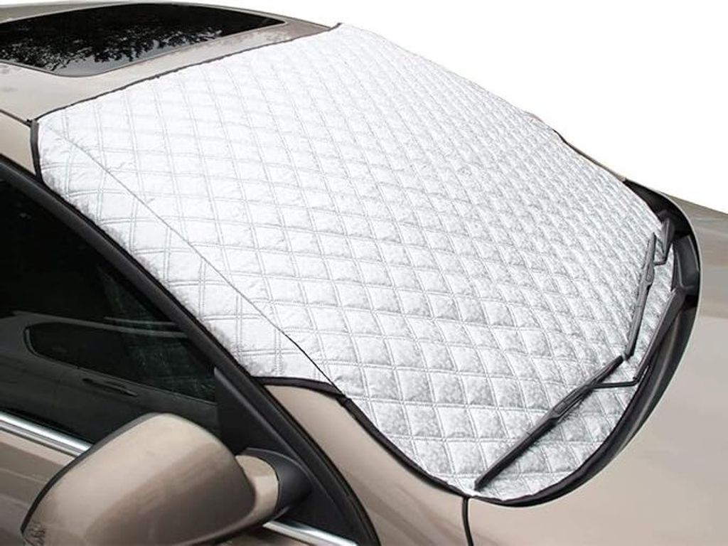 3 Auto Windschutzscheiben Abdeckung - Hochleistungs-Ultra-Dick Schutzabdeckung Schnee EIS Frost Staub Wasserbeständig UV,Flexible Größe für SUV...