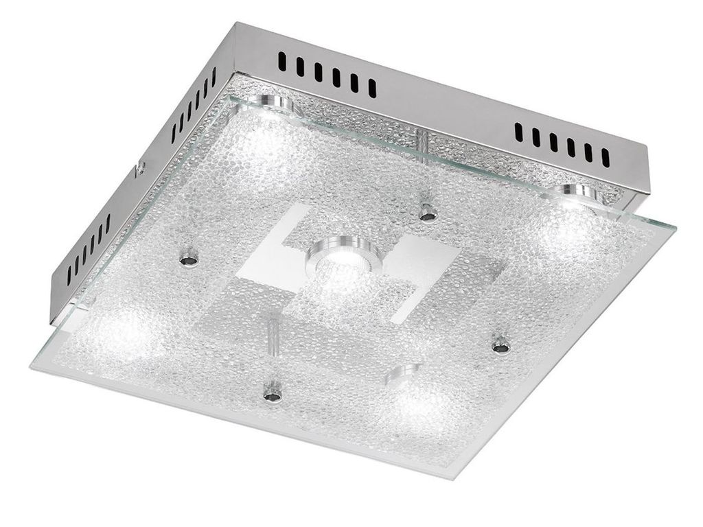 Dekorativní LED stropní svítidlo v chromovém provedení Wofi Obrázek produktu 
