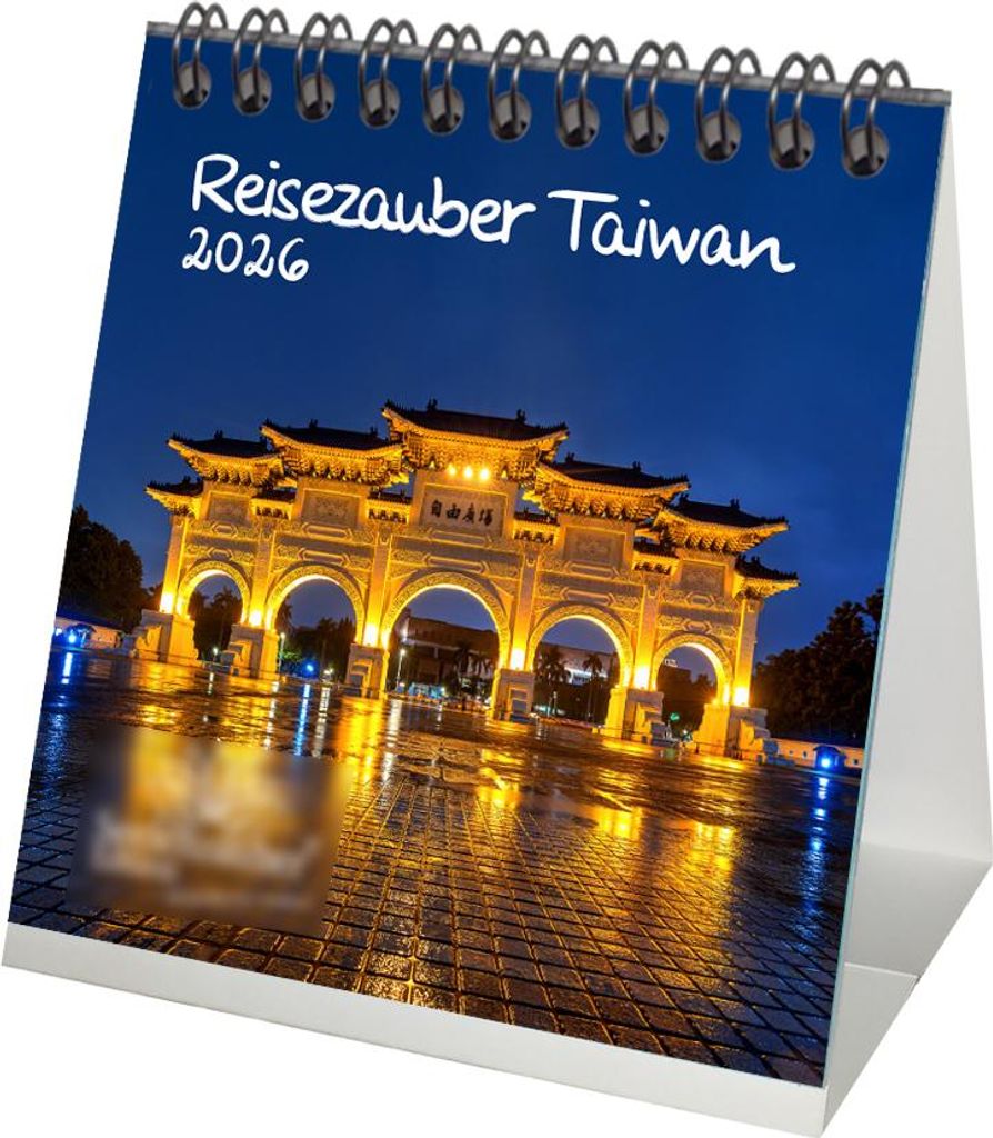 Reisezauber Taiwan Tischkalender 10cm x 10cm für 2026 Urlaub Reise Stadt und Land - Seelenzauber