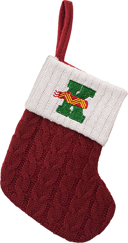 Mini-Weihnachtsstrumpf mit Initiale, bestickter Buchstabe, gestrickte Weihnachtsstrümpfe, Festival-Hängeornament für die Weihnachtsdekoration zu...