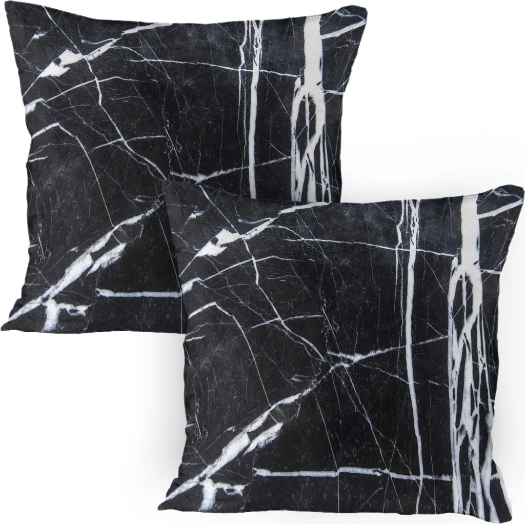 Coppia Federe 80x80 Lavabili ABAKUHAUS Marmo | Pratiche e Bellissime