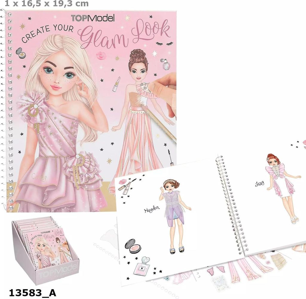 Zestaw Glam Look Top Model z naklejkami 13583A Zdjęcie produktu 