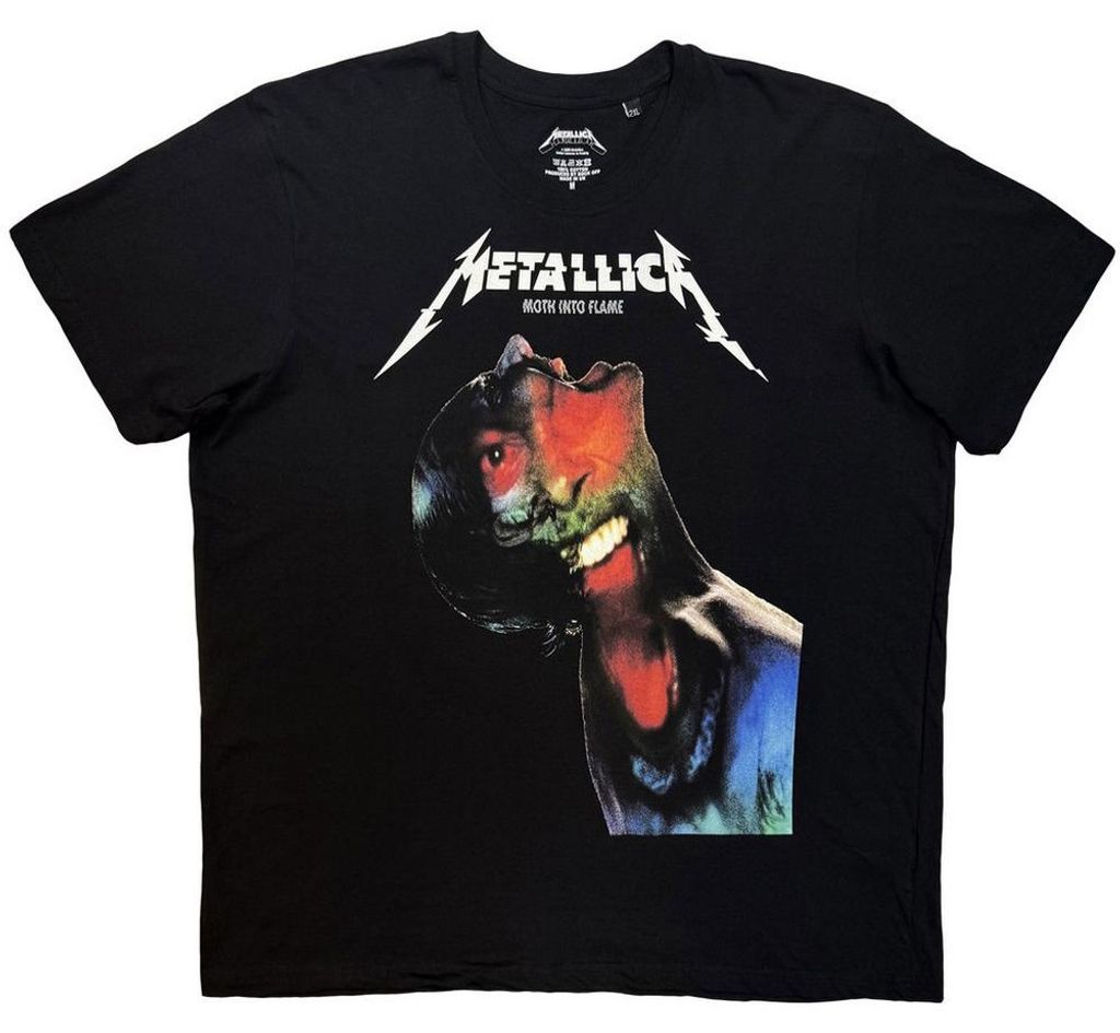 Metallica - "Moth Into Flame" T-Shirt für Herren/Damen Uni RO15767 (XXL) (Schwarz)