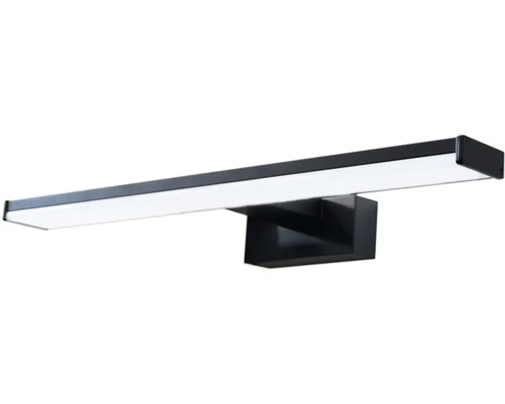 Eclairage LED noir étanche IP44 pour miroir Chicago 8W 4000K Top Light