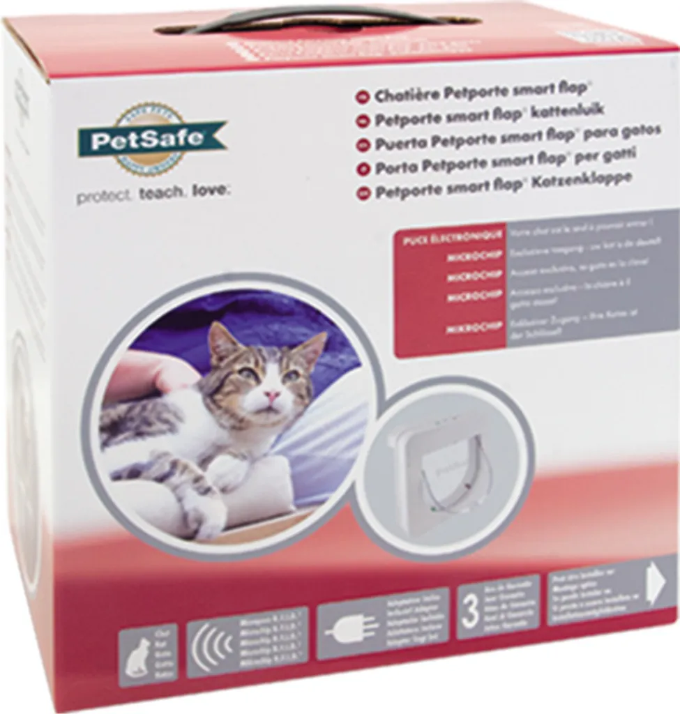 Chatière électronique pour chat à puce PetSafe Blanc - Isolation Renforcée - 2