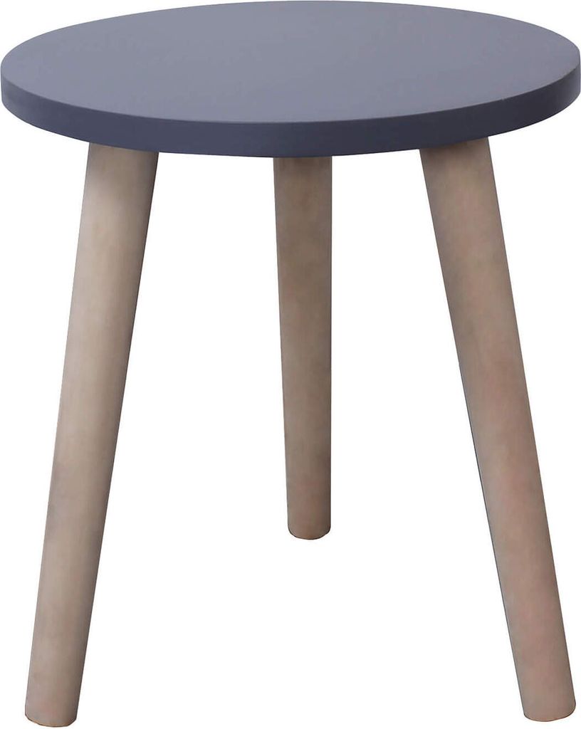 Rebecca Mobili Couchtisch aus MFD und Paulownia-Holz, grau und braun