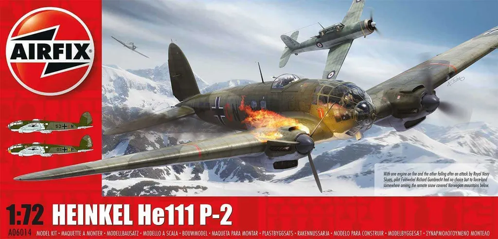 Maquette Heinkel He111 P2 1:72 Airfix - Montage Facile et Réaliste
