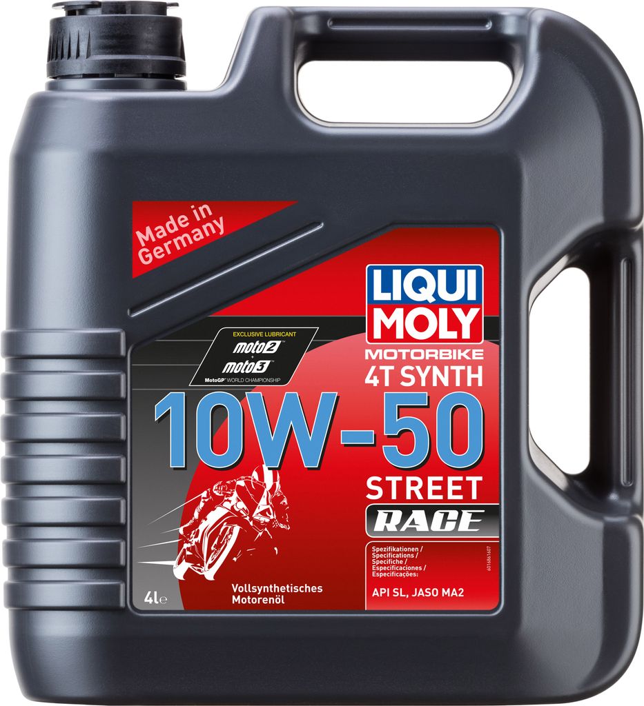Liqui Moly Motorbike 4T Synth 10W-50 Street Race 4 Liter Produktbild 