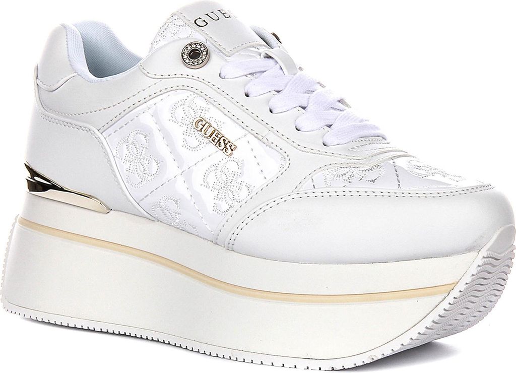Guess Camrio Plateau-Sneaker in Weiß für Damen – Größe 7 UK Produktbild 
