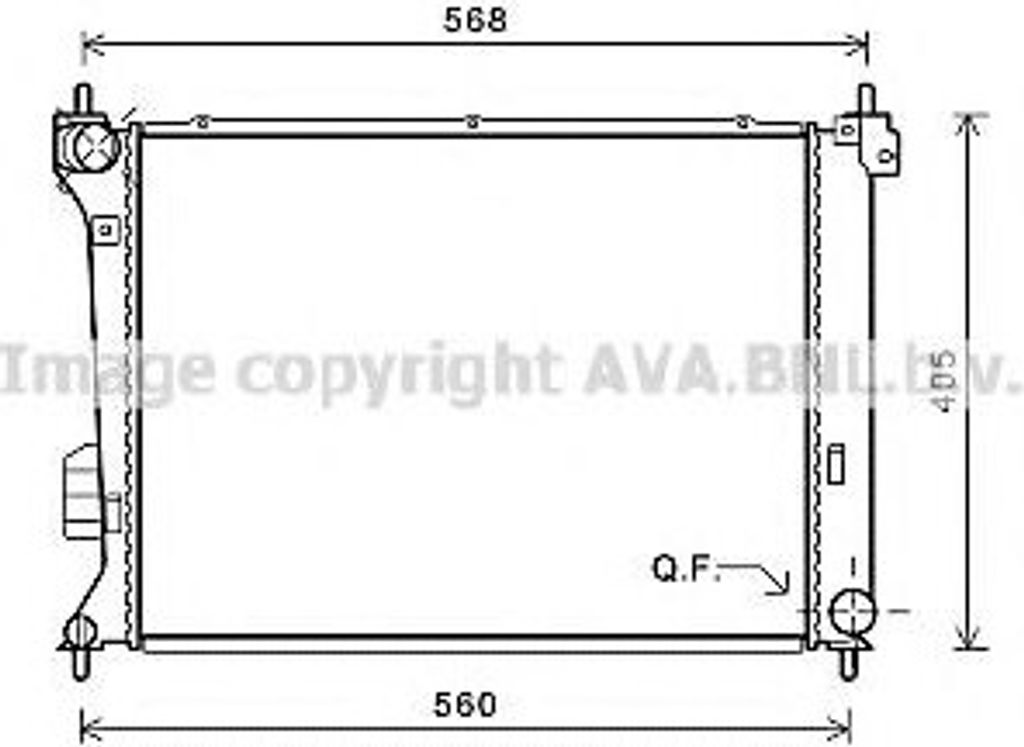 PRASCO HY2309 Kühler Wasserkühler Motorkühler für HYUNDAI i20 (PB, PBT)