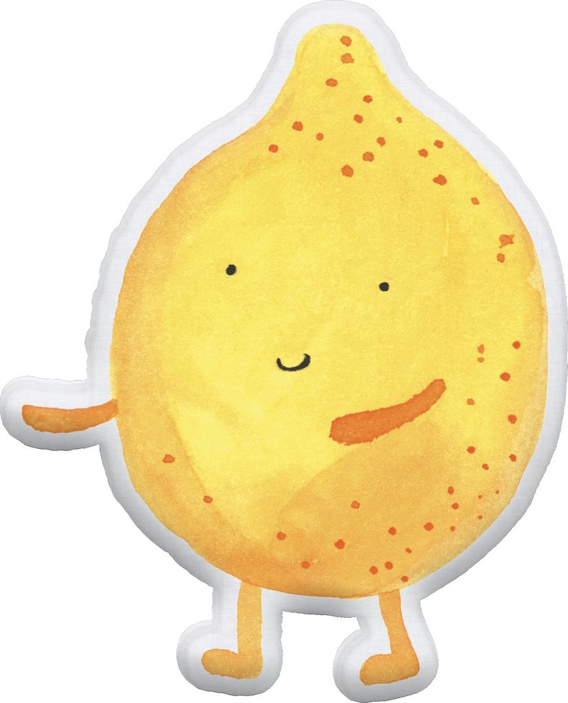 Mr. & Mrs. Panda Zierkissen Beste Freunde Zitrone 55 cm - Weiß - Geschenk, Kuschelkissen, Kuscheltier, Plüschtier, Lustige Sprüche, Dekokissen, ...