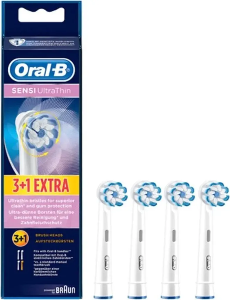 Brossettes Oral-B Sensi Ultra Thin à poils extra souples, pack éco de 4 - 7