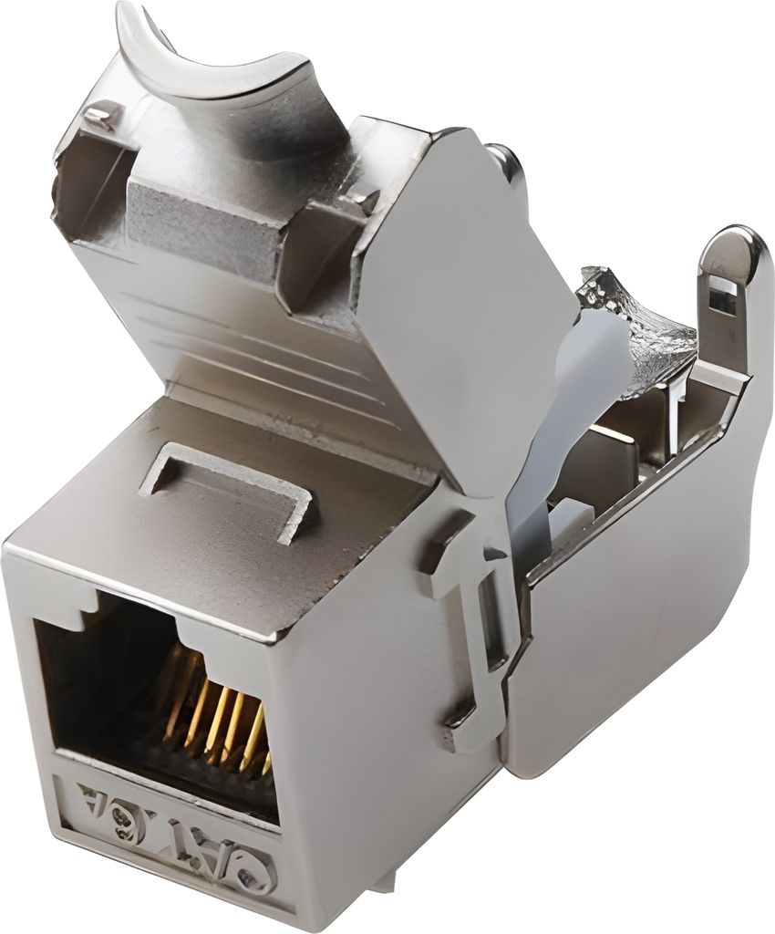 Digitus CAT 6A Keystone Modul, geschirmt, werkzeugfreier Produktbild 