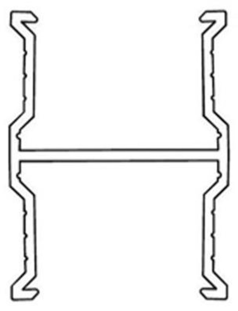 Profil WC 02 Verbindungsprofil 3 m Aluminium eloxiert 18 mm Stärke