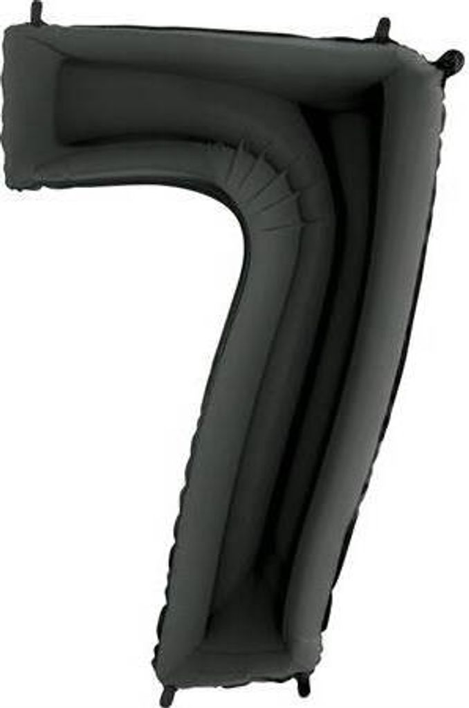 Nafukovací balónik číslo 7 čierny 102cm extra veľký - Grabo Obrázok produktu 