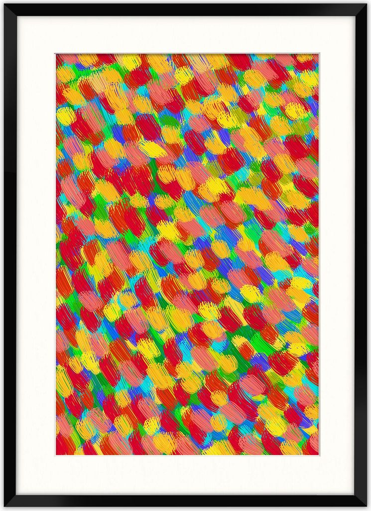 FRAMAI® Cadre photo 50x70 cm en noir - avec passe-partout - Image du produit 