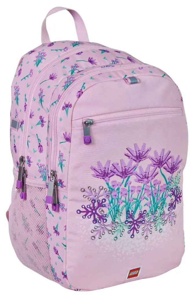 Cartable LEGO Fleurs extensible - Sac scolaire ergonomique et fleuri