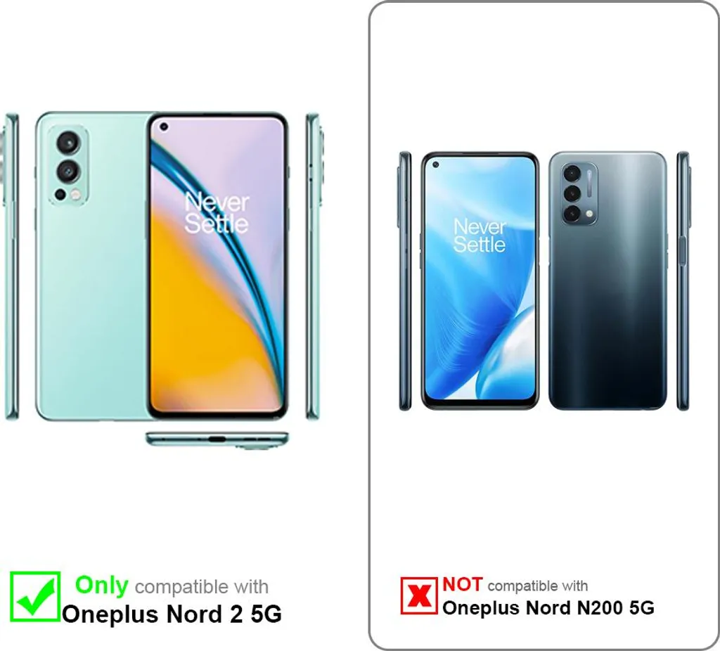 Per OnePlus Nord 2T Custodia Sottile Silicone Anti-urto Cover