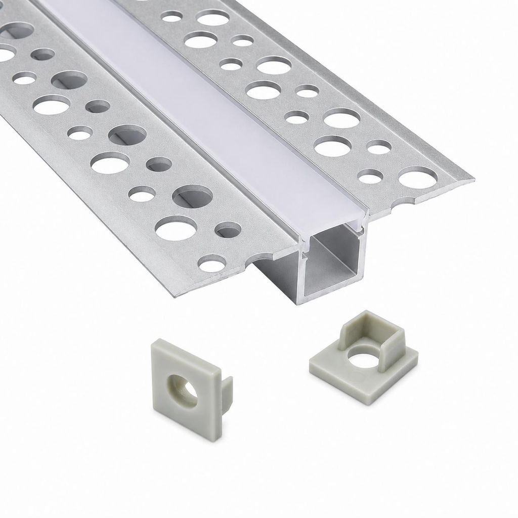 MasterLED Gipskarton Profil Aluminium 2m – LED Leiste Produktbild 