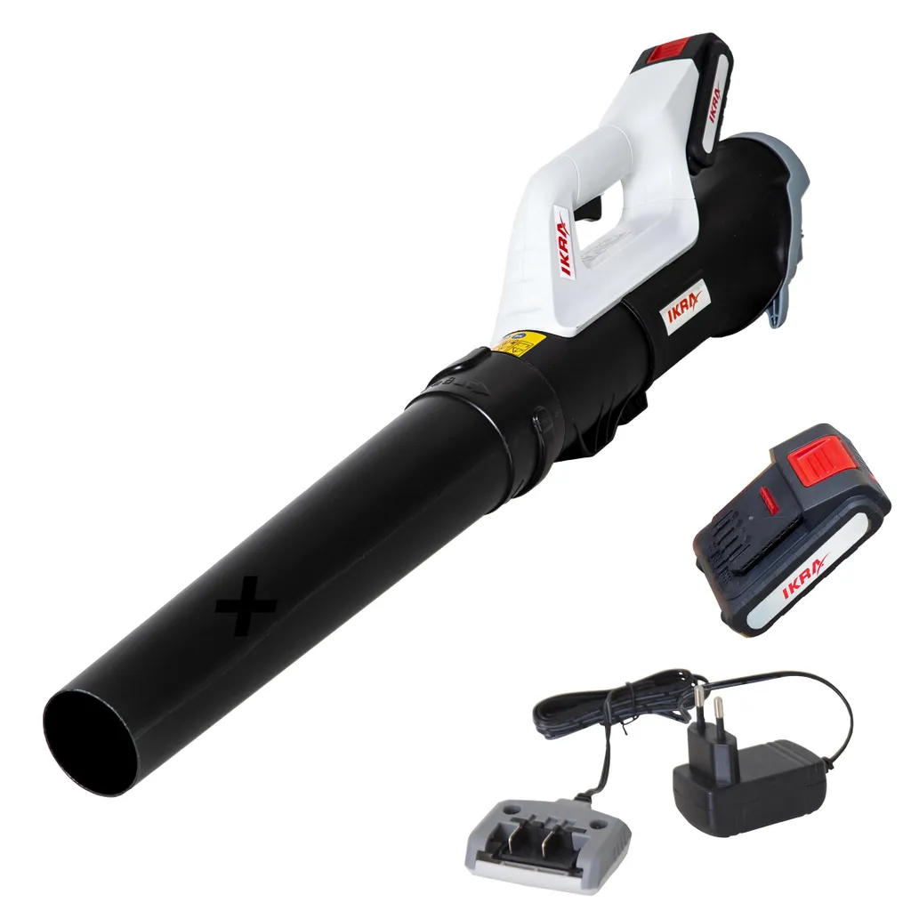 Souffleur de feuilles sans fil IKRA ICB 20 - 20V avec batterie et chargeur