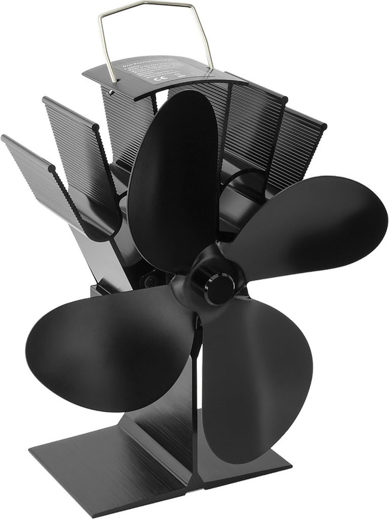 MidGard Ofenventilator Kaminventilator für Kaminöfen, Wärmebetriebener Ventilator, Kaminlüfter funktioniert ohne Strom, leise & Umweltfreundlich