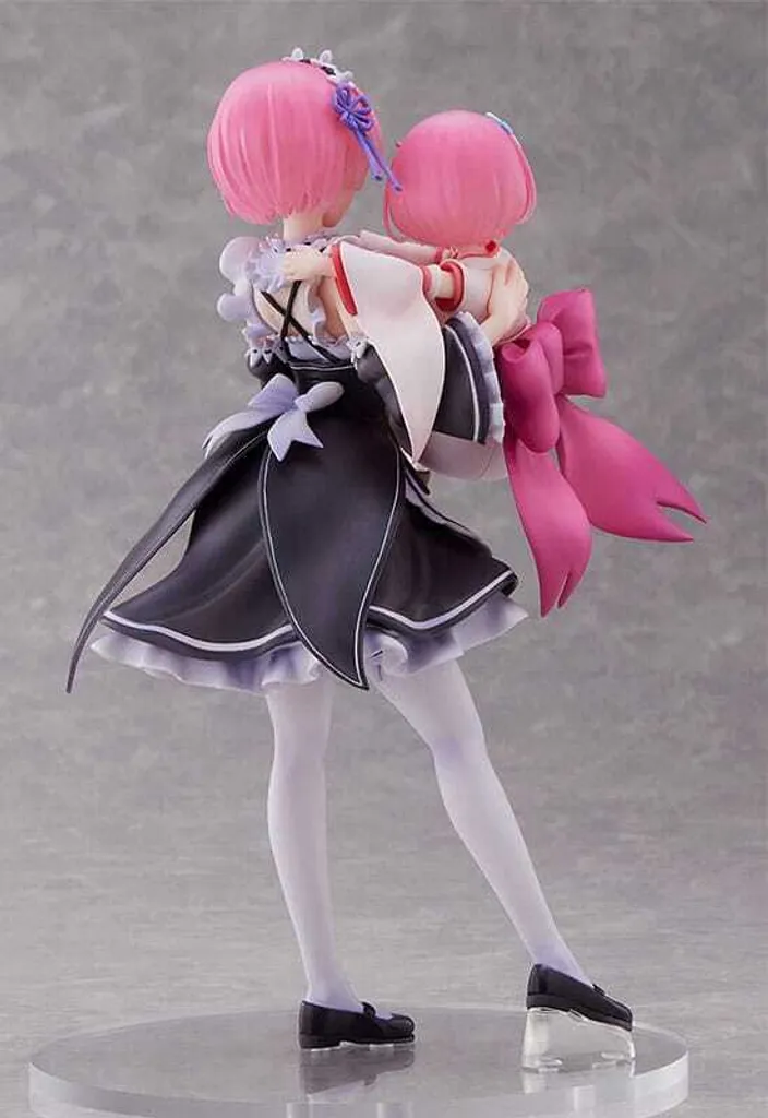 Figurine Décorative Re:Zero Ram & Childhood Ram 23 cm pour Vitrine