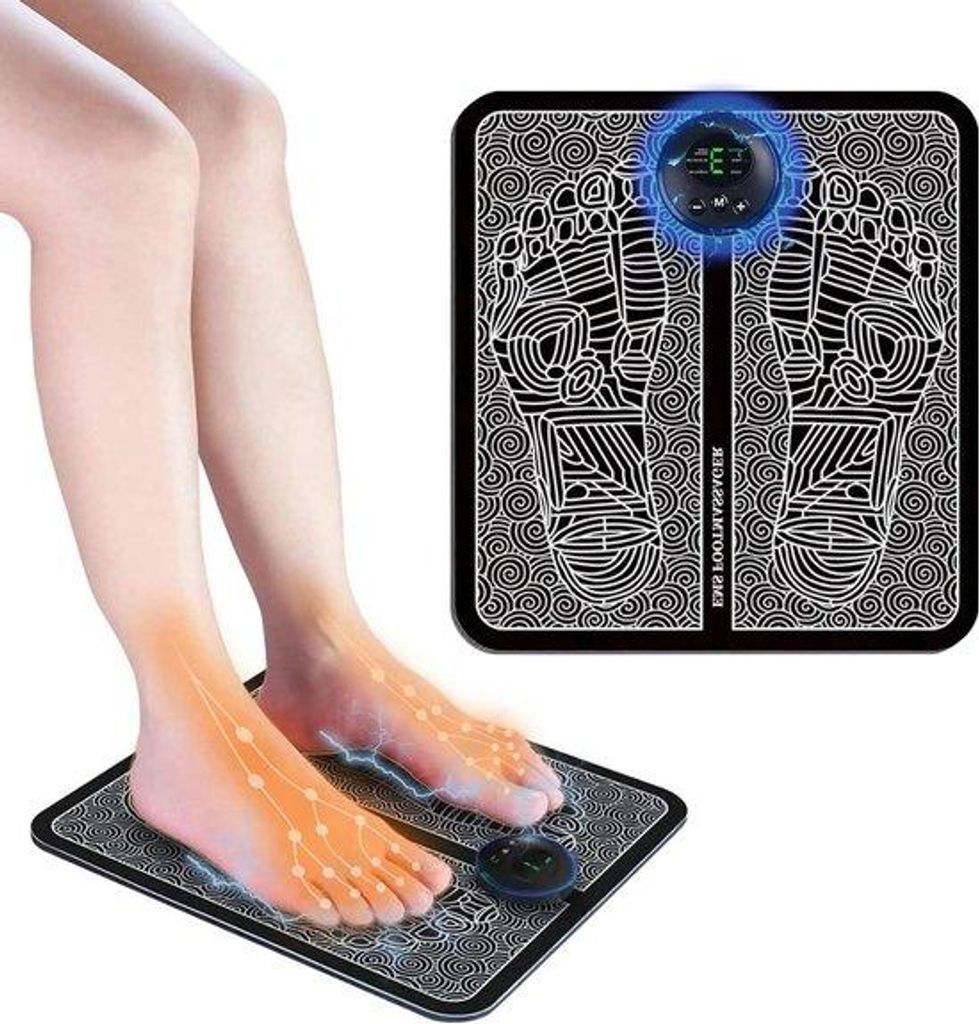 Massaggiatore elettronico per piedi EMS con 6 modalità e 8 Immagine del prodotto 