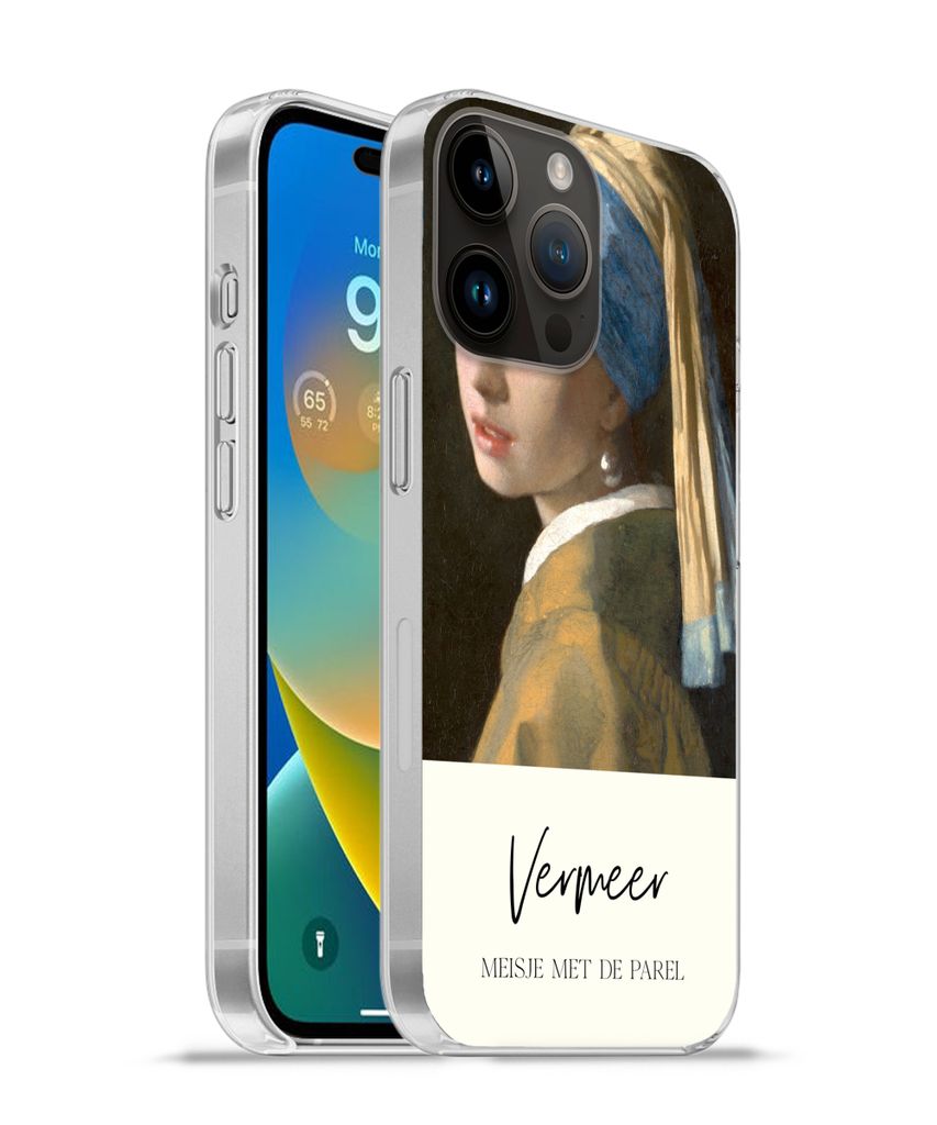 MuchoWow Handyhülle Schutzhülle Hülle für Apple iPhone 14 Pro Max Das Mädchen mit dem Perlenohrring - Vermeer Silikon Softcase Handy Hülle ...