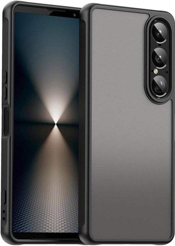 Dünnes schokfestes Smartphone-Hüllchen schwarz durchscheinend
