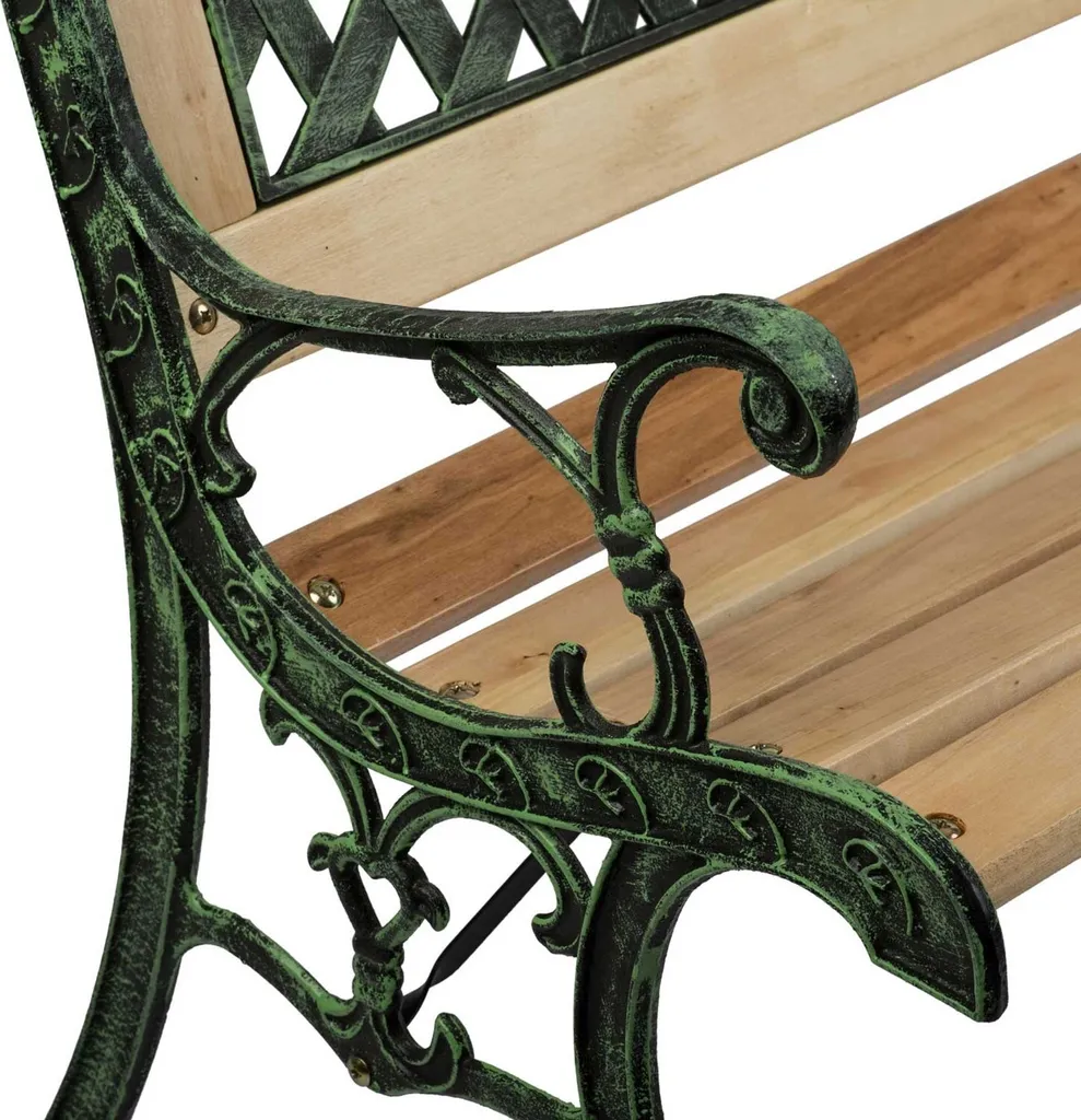 Banc extérieur Fusio 124cm résistant aux intempéries avec dossier