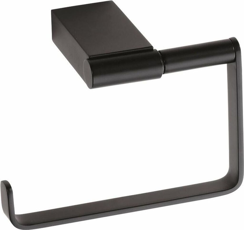Toilettenpapierhalter NERO aus Messing schwarz 13cm BEMETA