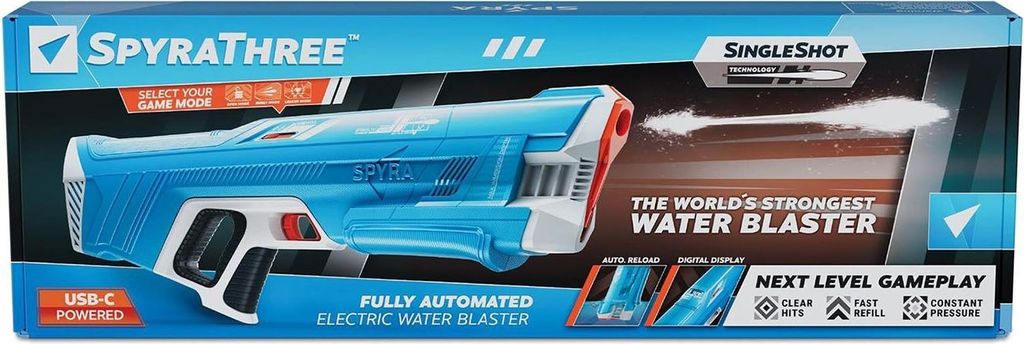 Spyra Wasserpistole Three blau Produktbild 