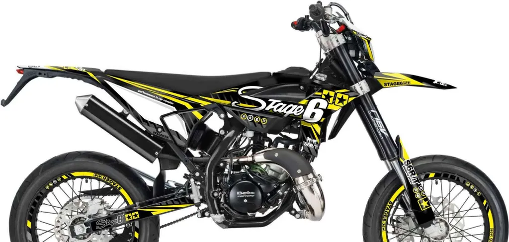 Kit graphique Stage6 jaune pour Beta RR 50 après 2021 - Design Racing
