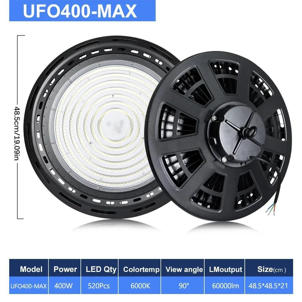 Projecteur LED 400W 100-277V IP65 Extérieur en Aluminium Haute Puissance