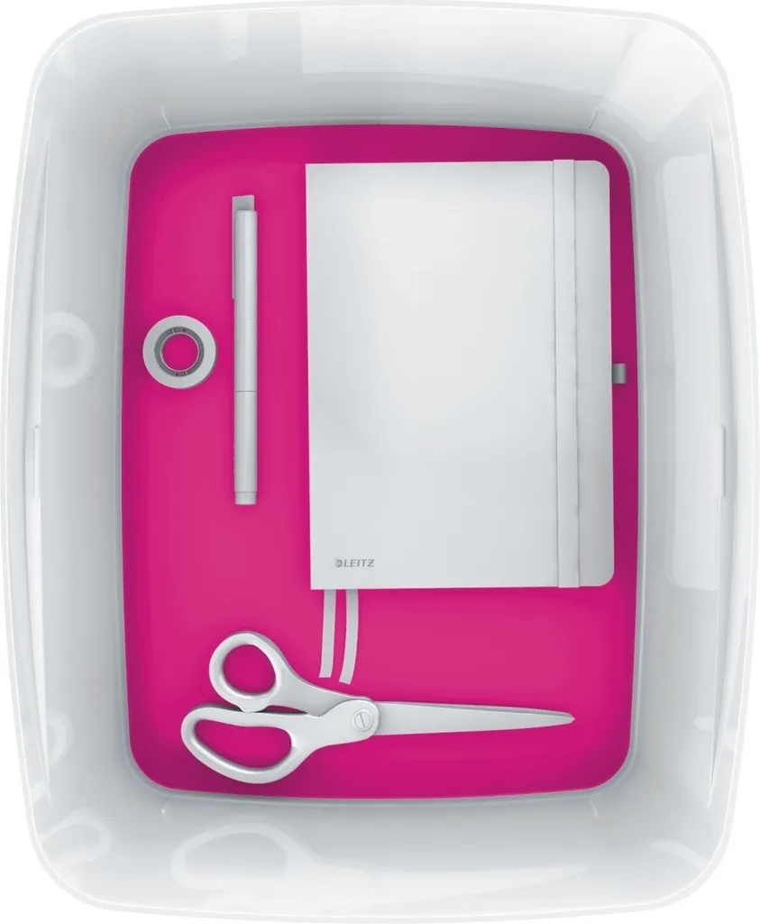 MyBox rose 5216-40-23 - Boîte moyenne durable avec couvercle de rangement