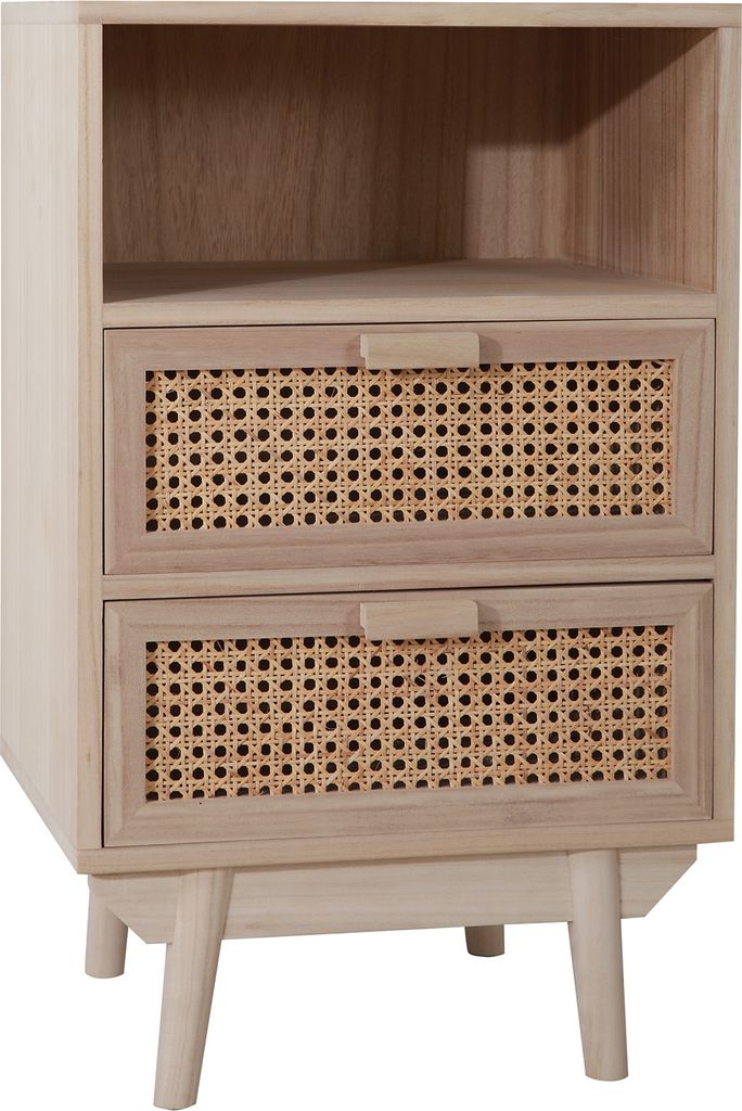 SalesFever Kommode mit Rattan Front | 2 Schubladen und 1 Produktbild 
