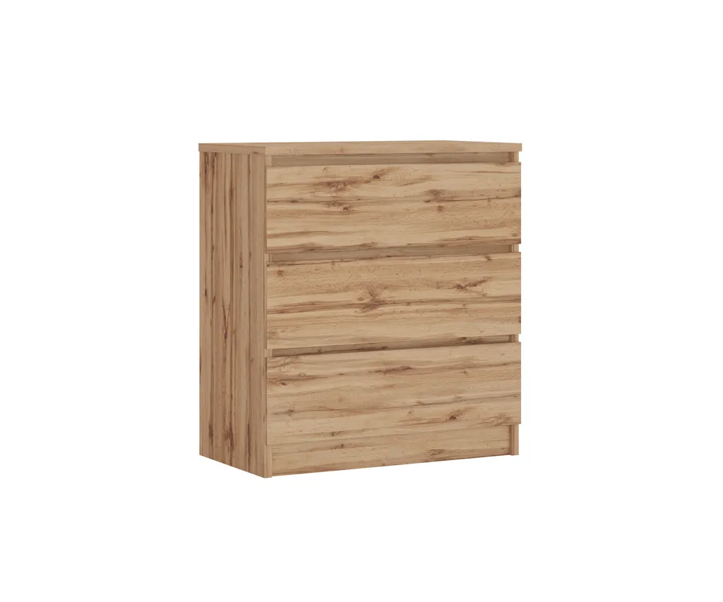 Commode noire 4 tiroirs coulissants - Meuble de rangement Highboard