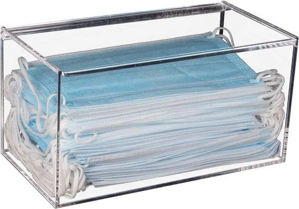 Rangement maquillage et bureau en acrylique transparent - 1 unité