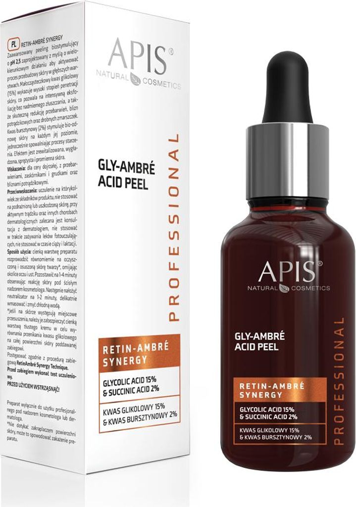 Apis - Retin-Ambre-Synergie - Gly-Ambré-Säurepeeling Glykolsäure 15 % & Succininsäure 2 % 30 ml