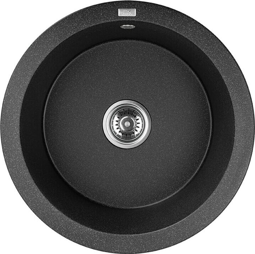 Design Granitspüle 1 Becken Schwarz Produktbild 