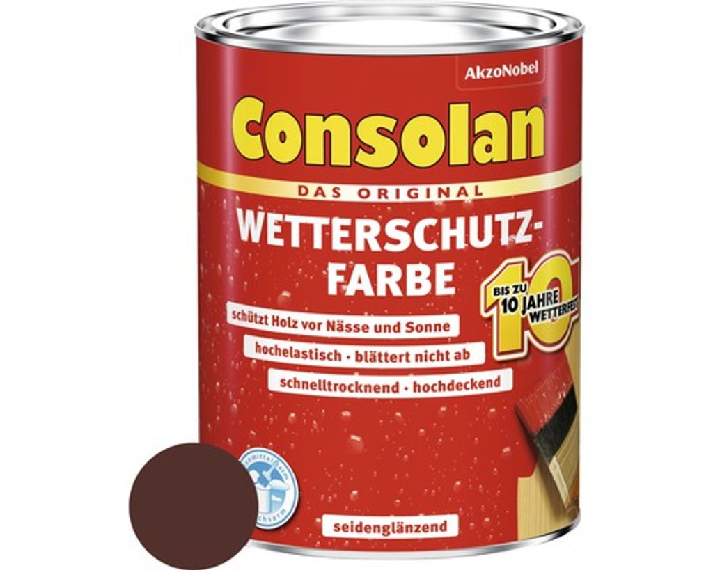 CONSOLAN Wetterschutzfarbe Braun 750ml - 5087480 Produktbild 