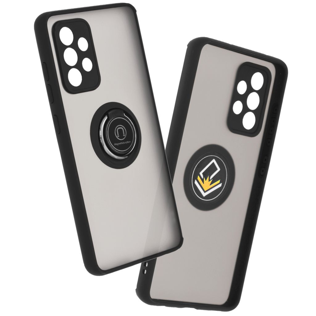 Techsuit Glinth Back Cover Hülle für Samsung Galaxy A52 4G/5G / A52s - Schwarz